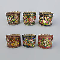 Форми паперові для Великодня (85*110) Жостово (300гр) (50 шт) панеттоне Пасха