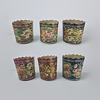 Форма для Пасхи паперова (85*70) Жостово(150гр) (50 шт) панеттоне Пасха