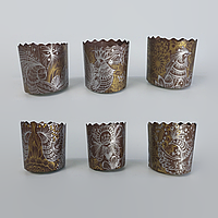 Форма для Великодня паперова (65*70) Жар-Птах (100 г) (50 шт.) панеттоне Пасха