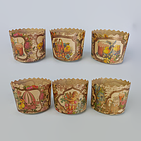 Форми паперові для Великодня (85*110) Вікторіанські (300гр) (50 шт) панеттоне Пасха