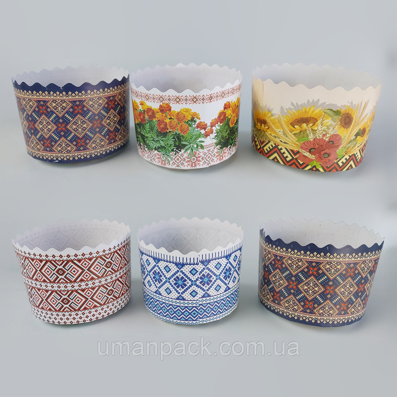 Форма для випікання Пасхи (85*130) Вишиванка (400 г) (50 шт.) панеттоне Пасха
