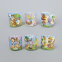 Форма для Пасхи паперова (65*70) Казкова (100гр) (50 шт) панеттоне Пасха