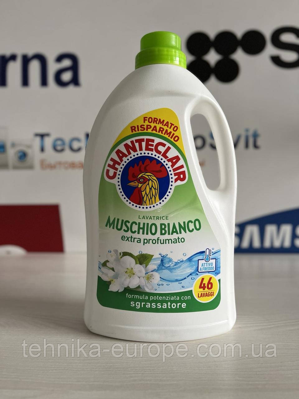Гель для прання muschio bianco 2070 мл 46 прань Chante Clair G19/1