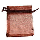 Сувенірний, ювелірний, подарунковий мішечок з органзи, МIX Color, преміумпакет, паковання 7x9 см, набір 10 шт., фото 9