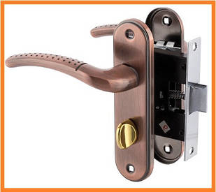 Ручка-Засувка Міжкімнатна WC 50mm 15-01 "точка" AC (мідь)