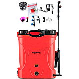 Зручний ранцевий обприскувач Forte CL-12A Акумуляторний обприскувач ємністю 12 л Потужний обприскувач, фото 3