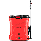Зручний ранцевий обприскувач Forte CL-12A Акумуляторний обприскувач ємністю 12 л Потужний обприскувач, фото 6