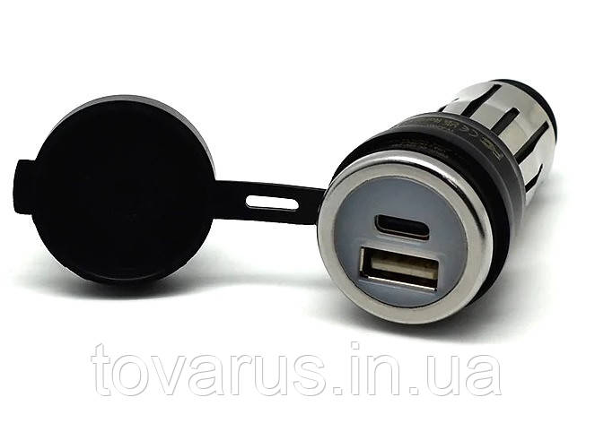 Автомобільна швидка USB зарядка від прикурювача 36w Cliff-Top