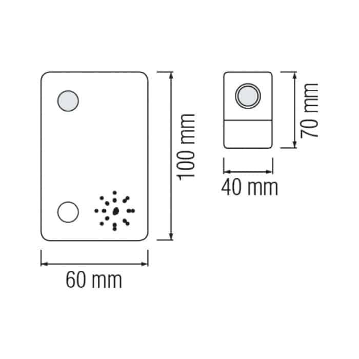Дзвінок VIOLA безпровідний HOROZ ELECTRIC 086-001-0005-010