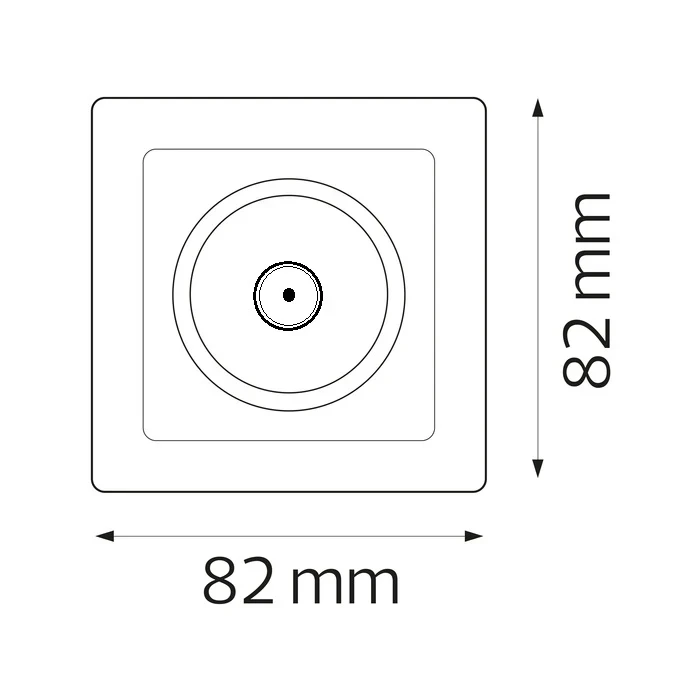 Розетка ТВ біла TINA HOROZ ELECTRIC 112-005-0012-010