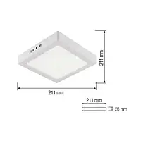 Світлодіодний світильник ARINA-18 18W 4200К HOROZ ELECTRIC 016-026-0018-030