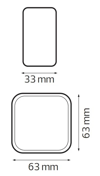 Кнопка дзвінка біла EVA HOROZ ELECTRIC 112-001-0004-010