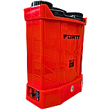 Вмісткий потужний обприскувач FORTE KF-16 Обприскувач-ранець на 16л Акумуляторний садовий обприскувач, фото 8