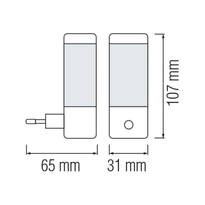 Нічник led DORA червоний HOROZ ELECTRIC 085-001-0001-012