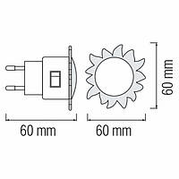 Нічник led REX білий HOROZ ELECTRIC 085-001-0002-010