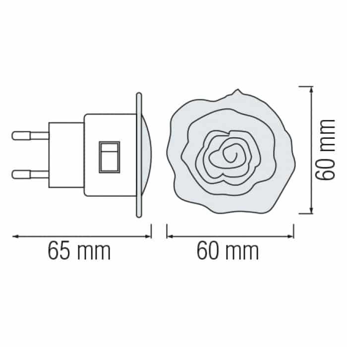 Нічник led MAX білий HOROZ ELECTRIC 085-001-0004-010