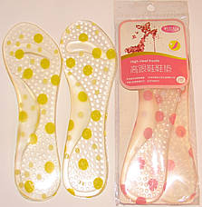 Силіконова устілка з супінатором у взуття на високих підборах, фото 3