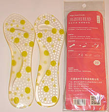 Силіконова устілка з супінатором у взуття на високих підборах, фото 4