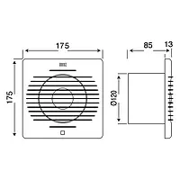 Вентилятор 15W (12 см) HOROZ ELECTRIC 500-000-120
