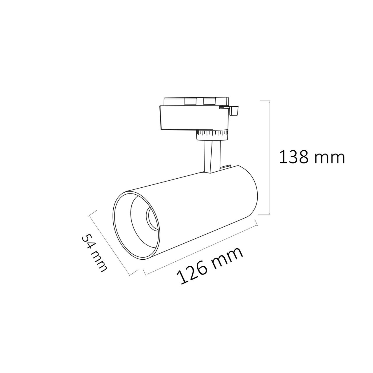 Світлодіодний світильник трековий BREMEN-10 10W чорний HOROZ ELECTRIC 018-031-0010-020, фото 1