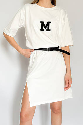 Плаття футболка літня жіноча Mаніфест Apmi білий