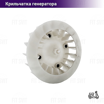 Крильчатка охолодження генератора GY6 125-150 сс