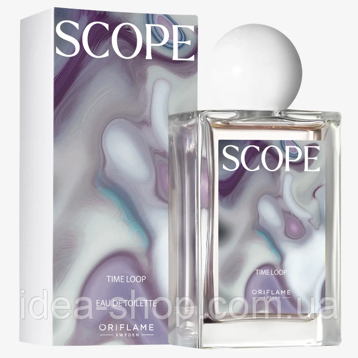 Туалетна вода Oriflame - Scope Time Loop 50мл Скоуп Тайм Луп Оріфлейм амбровий ванільний мускусний морской