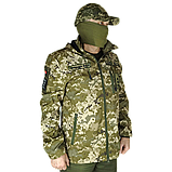 Куртка штормовка тактична в камуфляжі ММ-14 з тканини Сантана бондинг, фото 3