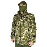 Куртка штормовка тактична в камуфляжі ММ-14 з тканини Сантана бондинг, фото 9