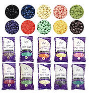 Базовий Набір для депіляції воском воскоплав 100 Вт баночний PRO WAX шпателі віск 300 гр гранули, фото 5