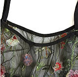 Комплект з м'якого мережива з вишивкою, фото 3