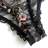 Комплект з м'якого мережива з вишивкою, фото 4