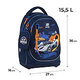 Шкільний набір Kite Education Hot Wheels SET_HW25-724S (рюкзак, пенал, сумка) 115 – 130 см, фото 4