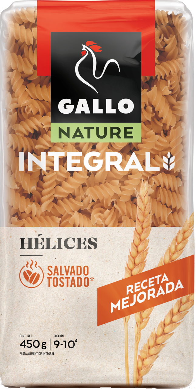 Макаронні вироби Gallo цільнозернові спіральки, 450г