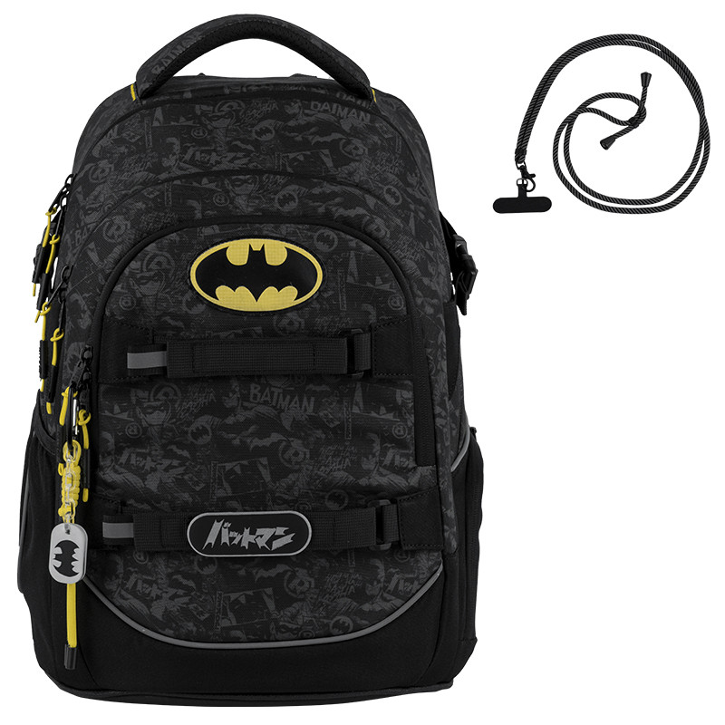 Рюкзак Kite Education teens 727M DC Batman 42x29x20 см, 17 л, 130-145 см