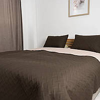 Покрывало 220*240 ЄВРО разміру ТЕП "VINTAGE" 220x240 Цвет - Шоколадний. Повномірне покривало