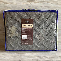Покрывало 220*240 ЄВРО разміру ТЕП "VINTAGE" 220x240 Цвет - Сірий. Повномірне покривало