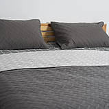 Покрывало 220*240 ЄВРО разміру ТЕП "VINTAGE" 220x240 Цвет - Сірий. Повномірне покривало, фото 3