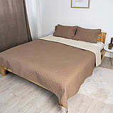 Покрывало 220*240 ЄВРО разміру ТЕП "VINTAGE" 220x240 Цвет - Капучіно. Повномірне покривало, фото 3