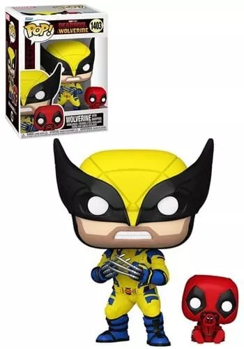 Фігурка Funko Pop Дедпул Росомаха і Бейбіпул Deadpool Wolverine with Babypool 10 см FP D 1403, фото 1
