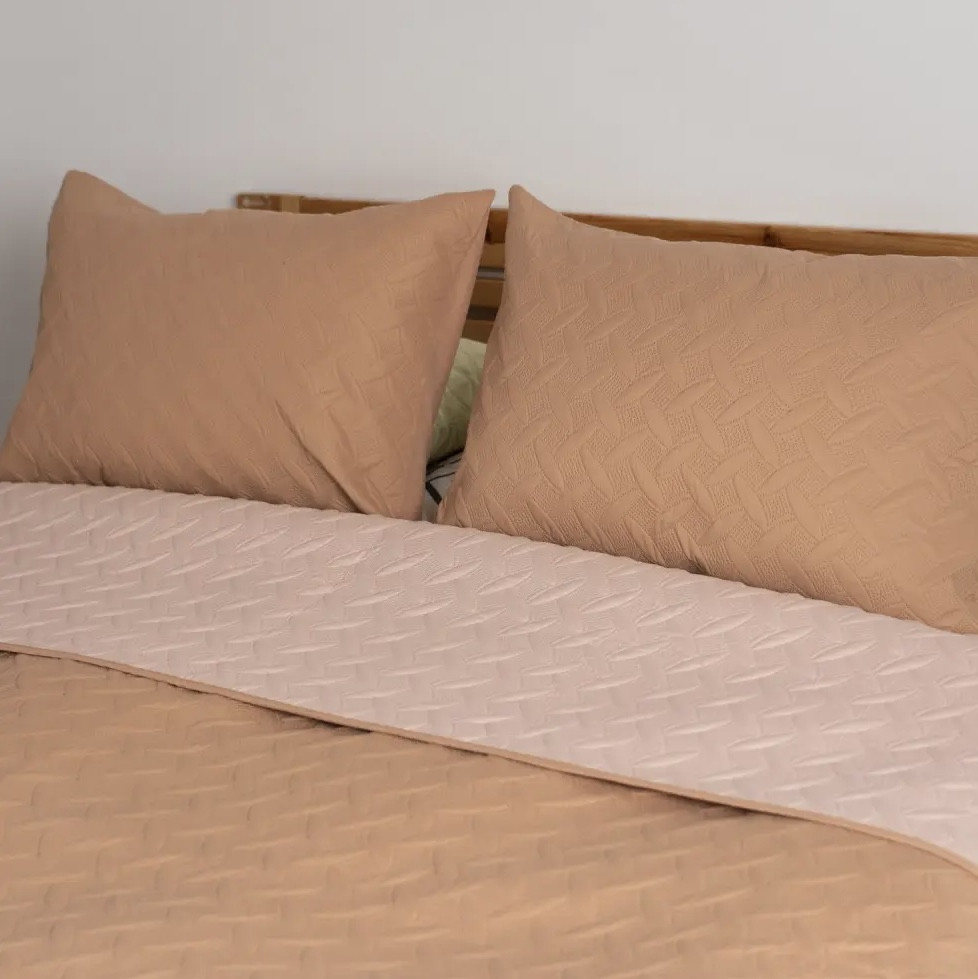 Покрывало 220*240 ЄВРО разміру ТЕП "VINTAGE" 220x240 Цвет - Кавовий. Повномірне покривало, фото 1