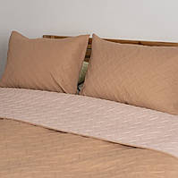 Покрывало 220*240 ЄВРО разміру ТЕП "VINTAGE" 220x240 Цвет - Кавовий. Повномірне покривало