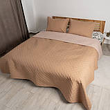 Покрывало 220*240 ЄВРО разміру ТЕП "VINTAGE" 220x240 Цвет - Кавовий. Повномірне покривало, фото 2