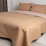 Покрывало 220*240 ЄВРО разміру ТЕП "VINTAGE" 220x240 Цвет - Кавовий. Повномірне покривало, фото 3