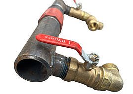 Байпас в зборі 1"1/2 (ДУ 40) з чавунним клапаном короткий (390 мм), фото 2