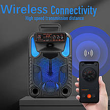 Портативна колонка BB1518 8-дюймовий караоке-апарат із мікрофоном, Amazon, Німеччина, фото 4