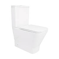 Унитаз-компакт Qtap Cardinal Ultra Quiet безободковый с сиденьем Soft-close QT04222168AUQ3W