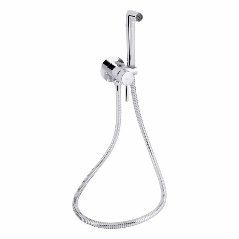 Набор для гигиенического душа Qtap Inspai-Varius округлый QTINSVARCRMV00440001 Chrome, фото 1