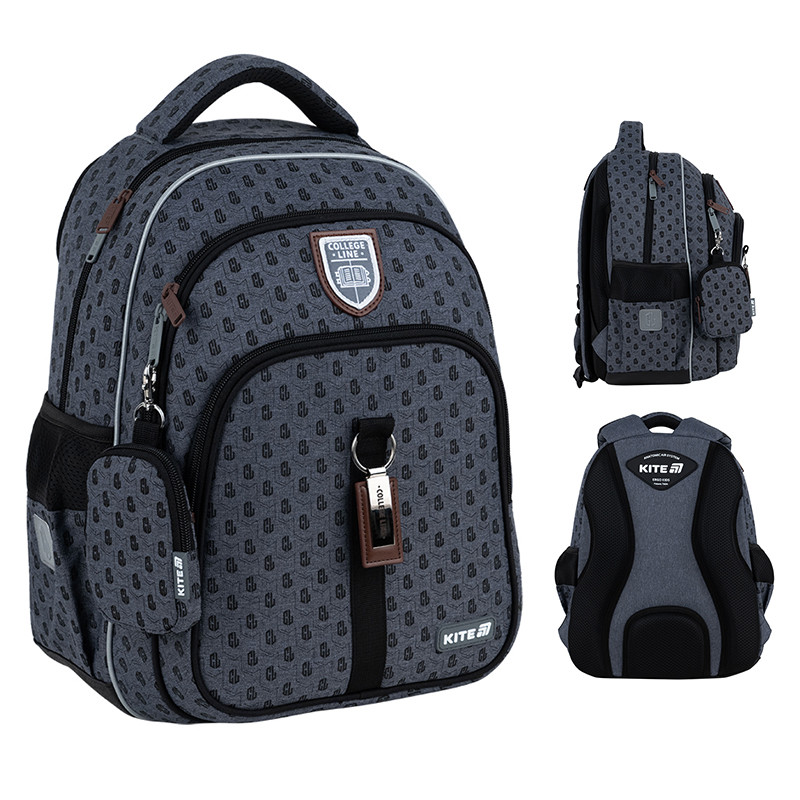 Рюкзак Kite Education 763M-3 College Line Boy 39x29,5x14,2 см, 15 л, 130-145 см, фото 1