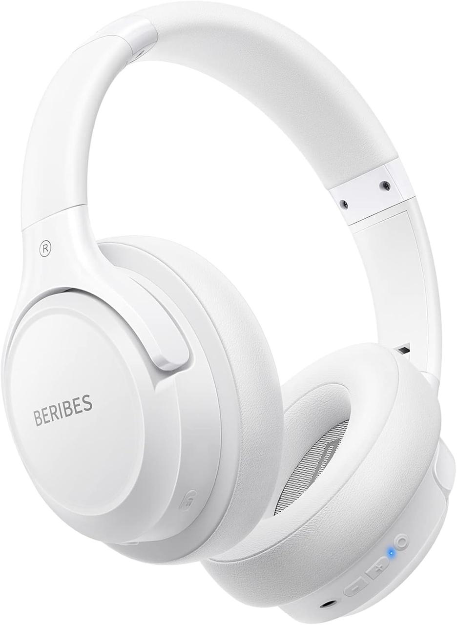 Бездротові Bluetooth навушники BERIBES 202A, накладні навушники з 6 режимами еквалайзера з мікрофоном